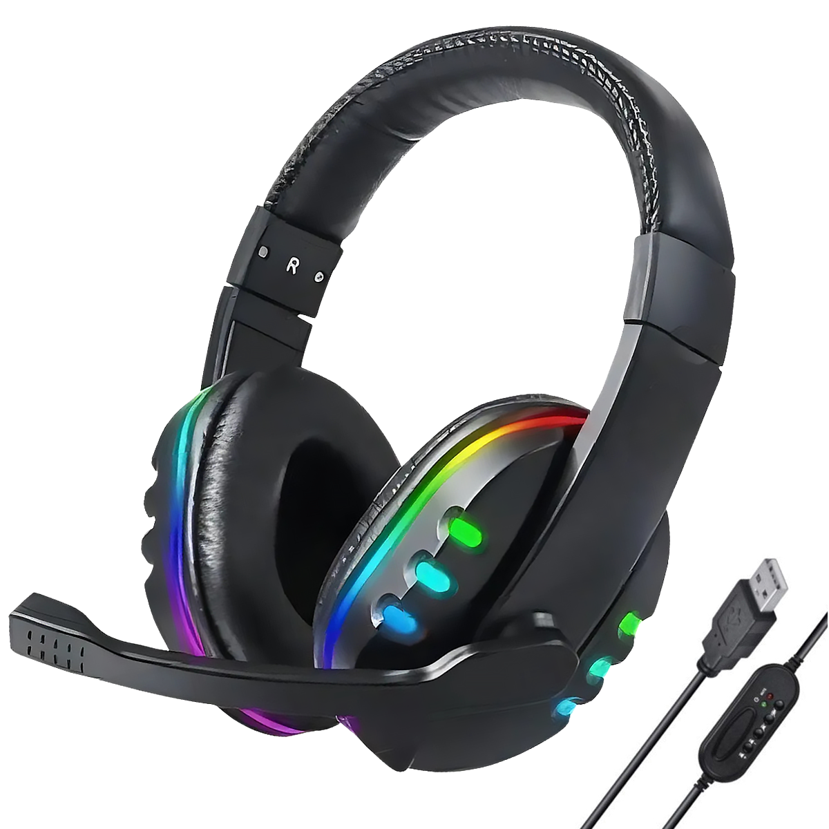 Fone de Ouvido Headset USB Gamer LED Kapbom KA-9007