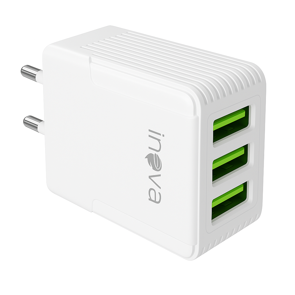 Fonte 5.1A 3 Saídas USB Inova CAR-9916F