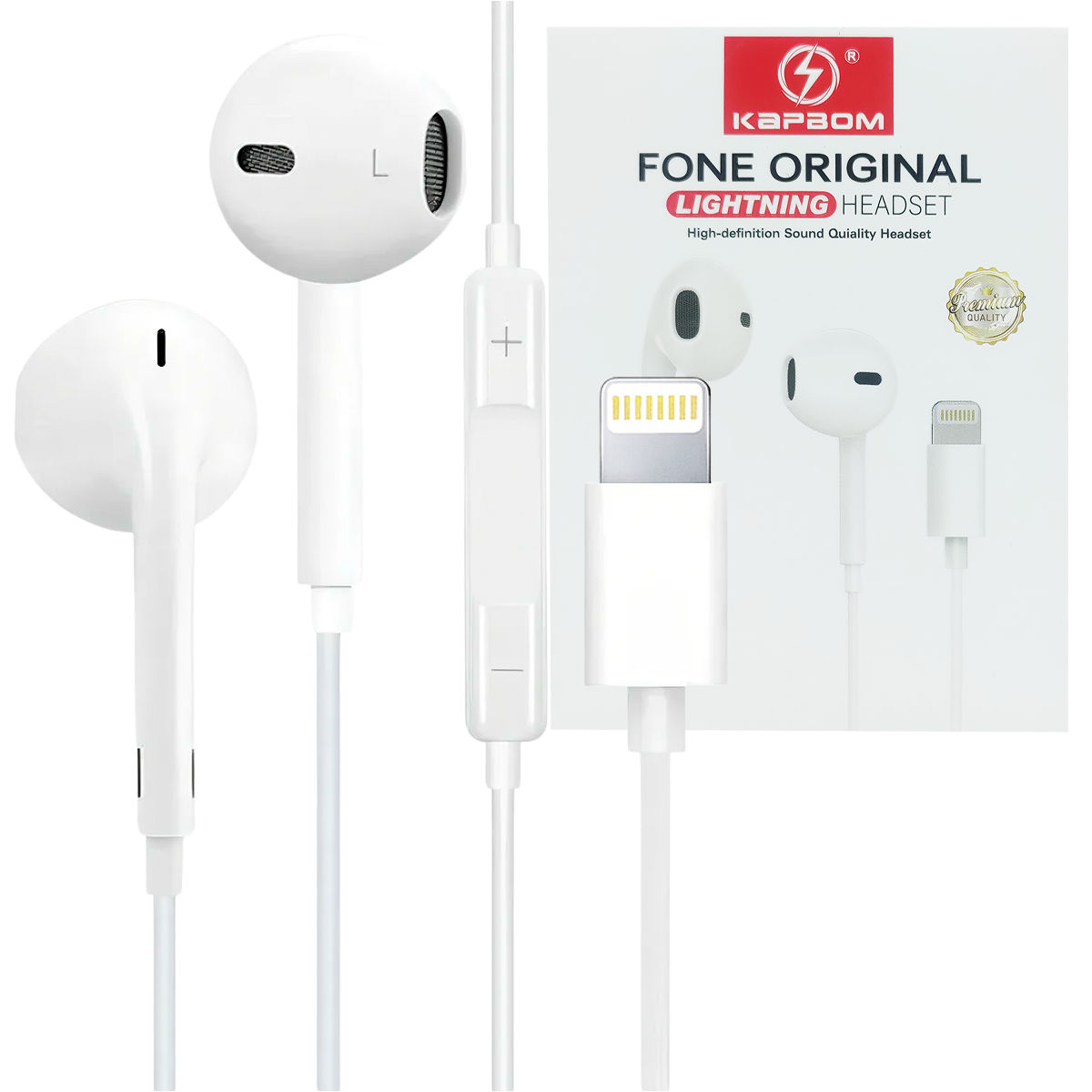 Fone de Ouvido Com Fio iPhone Kapbom KA-700-5G