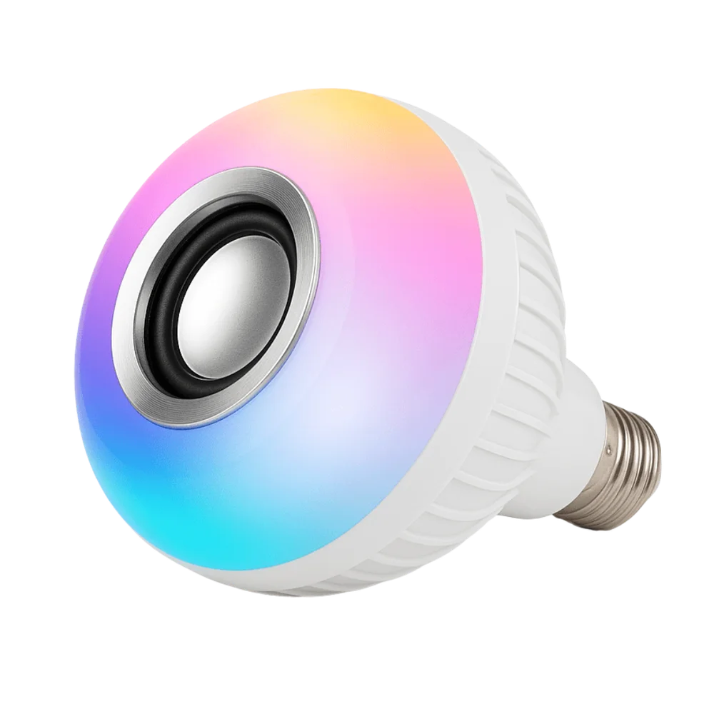 Lâmpada Caixa de Som 7 Cores Altomex WJ-L2-B