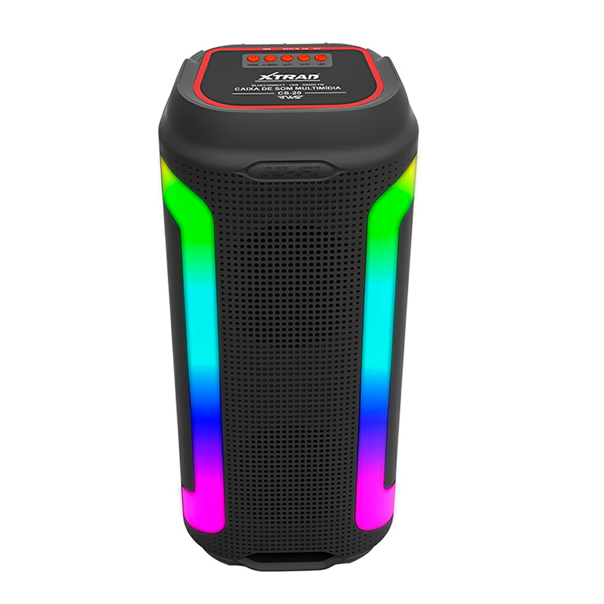 Caixa de Som Bluetooth LED Xtrad CS-20