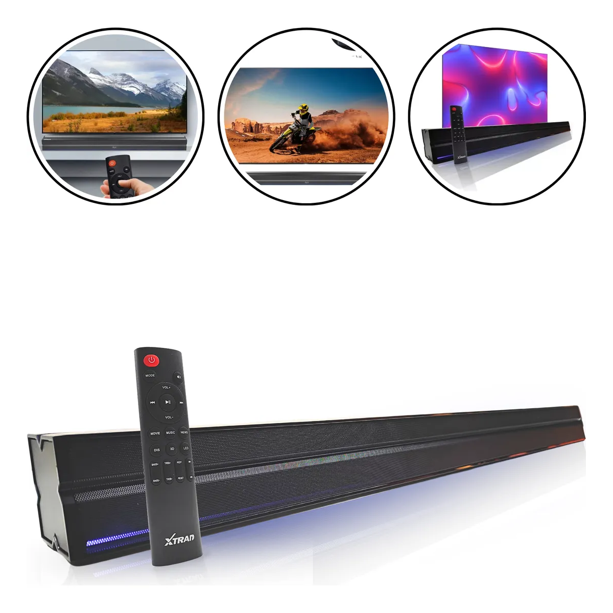 Caixa de Som Soundbar Bluetooth Xtrad XDG-140