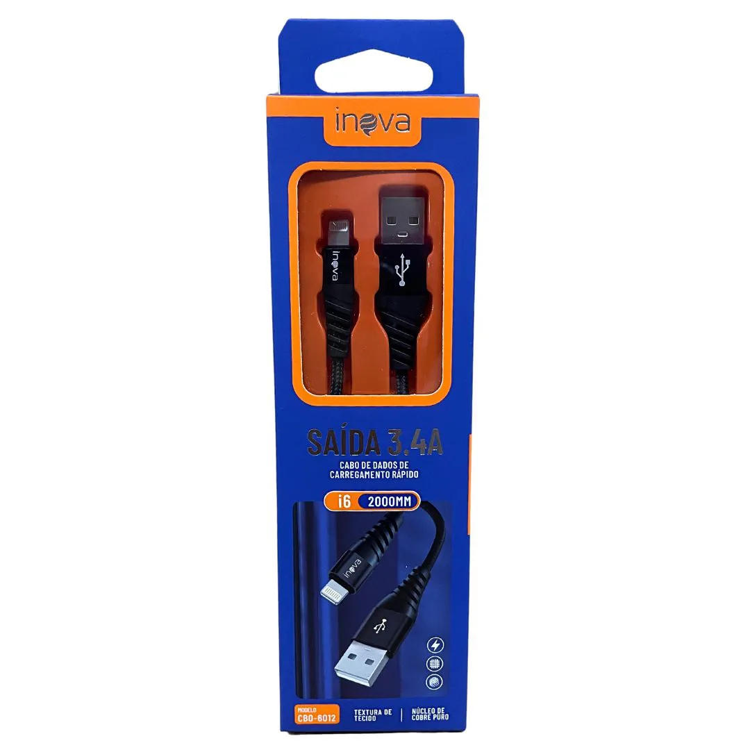 Cabo iPhone 2 metros Inova KV-6012