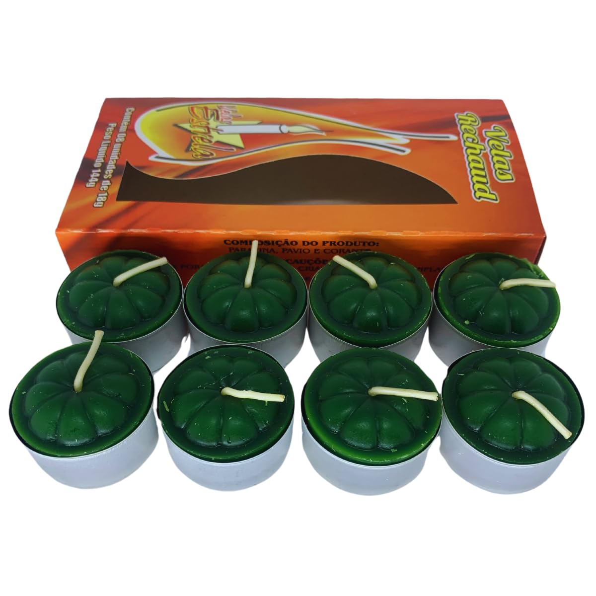 Kit 8 Velas Rechaud Citronela