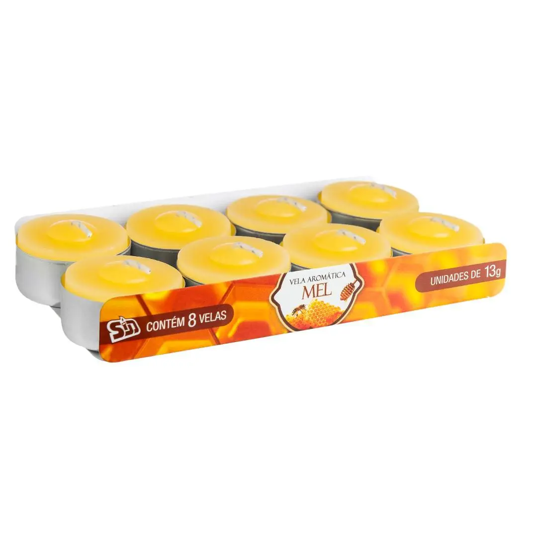 Kit 8 Velas Rechaud Mel