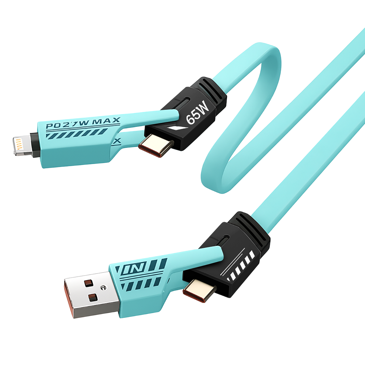 Cabo 4 em 1 USB e TPC para iPhone TPC Inova KV-12984