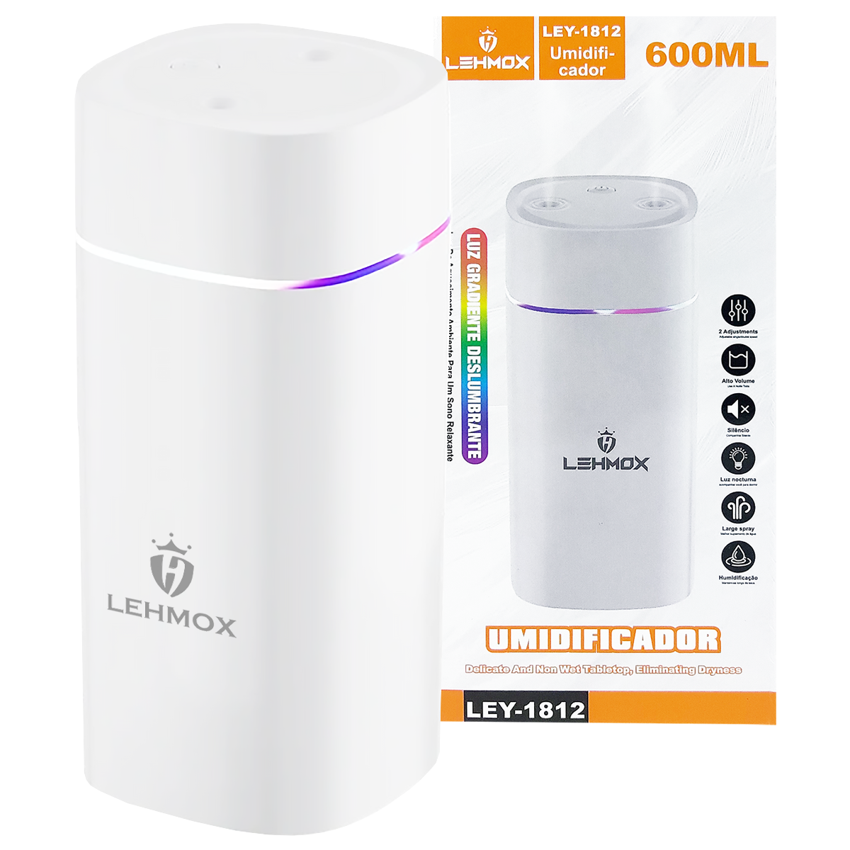 Difusor de Aromas 600ml Lehmox LEY-1812