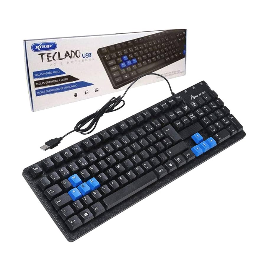 Teclado com Fio Knup KP-2044
