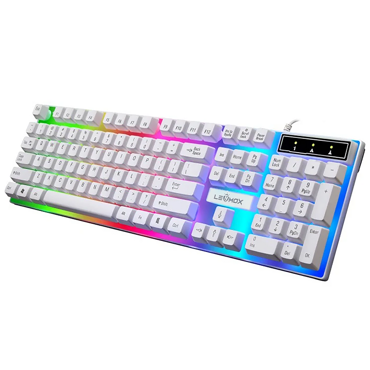 Teclado Gamer LED Branco Lehmox LEY-2085
