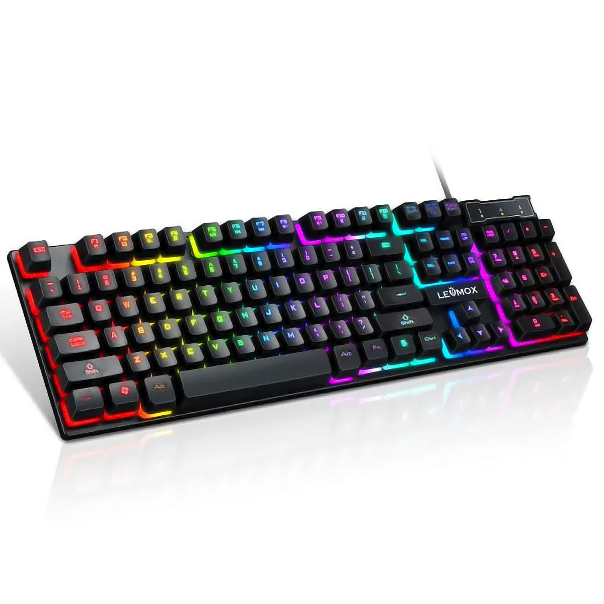 Teclado Gamer LED Preto Lehmox LEY-2086