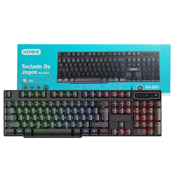 Teclado com Fio LED Inova KV-051