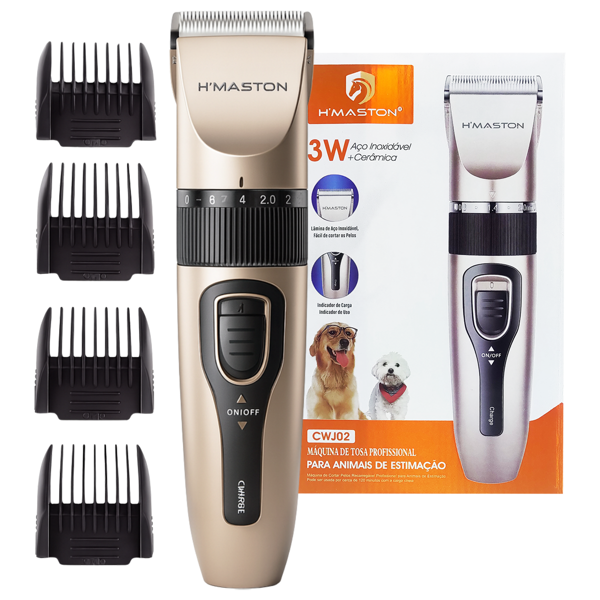 Aparador de Pelos Pet Profissional H'Maston CWJ-02