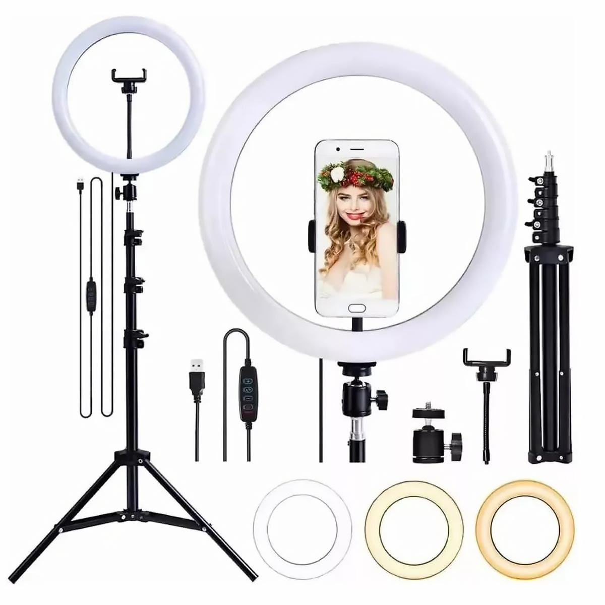 Ring Light 12" + Tripé 2,1m 9H A1201