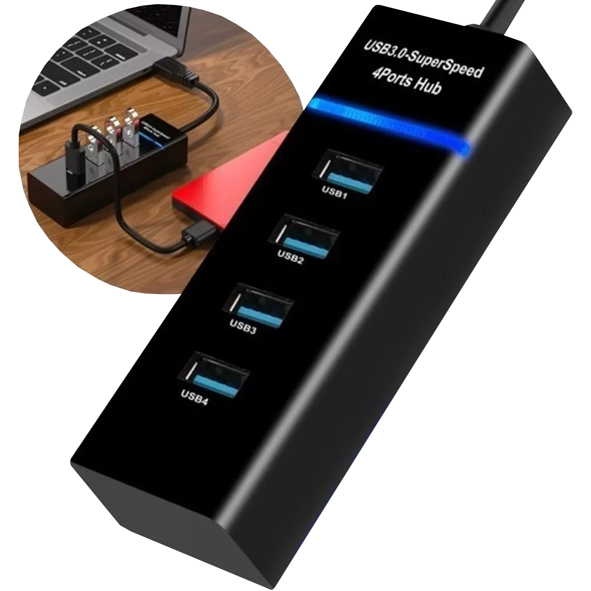 Hub 4 Portas USB 3.0 9H A5346