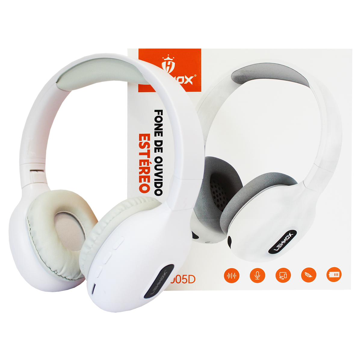 Fone de Ouvido Headset Bluetooth Lehmox LEF-1005D