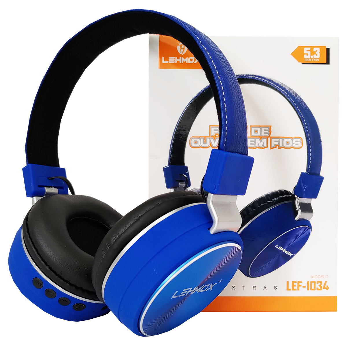 Fone de Ouvido Headset Bluetooth Lehmox LEF-1034