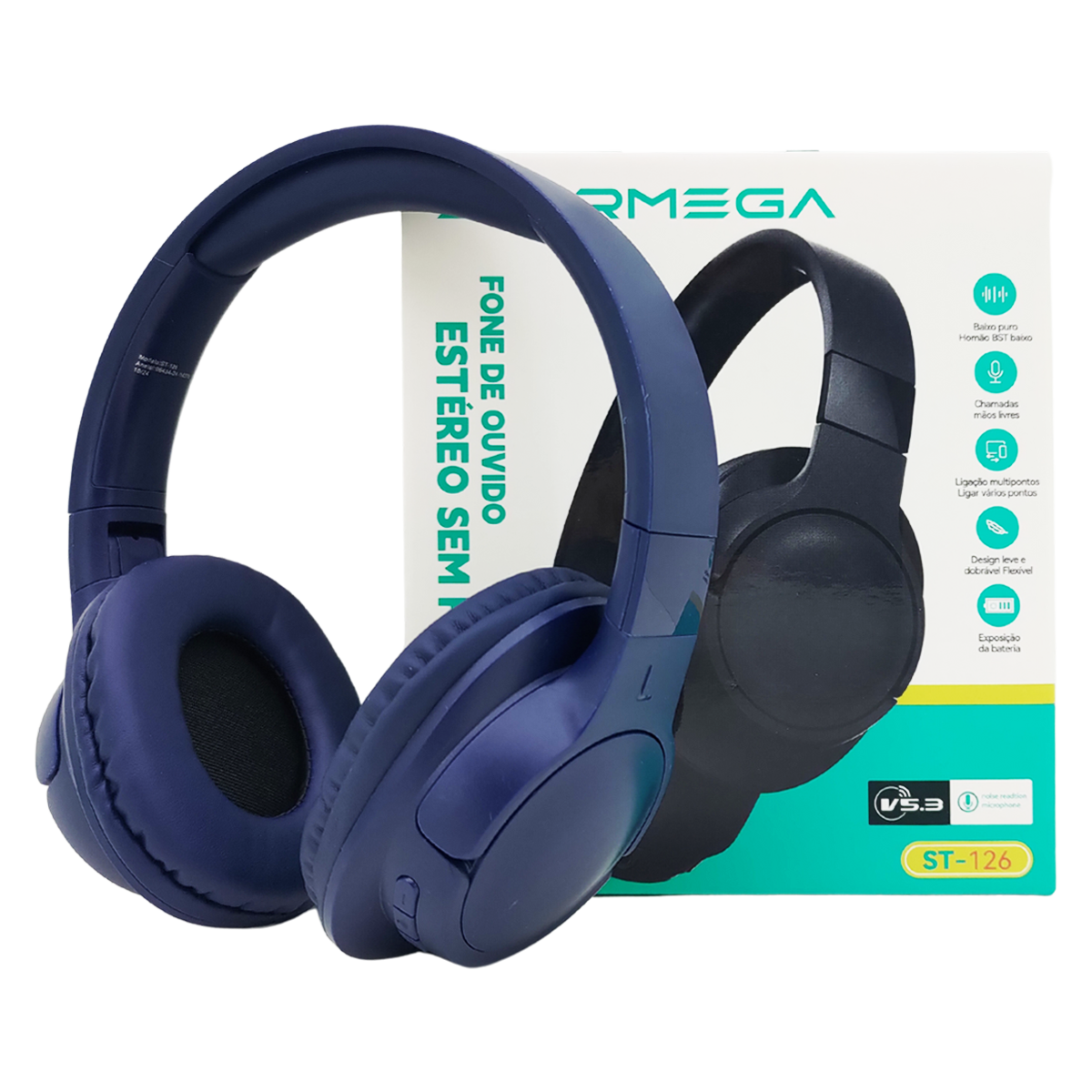 Fone de Ouvido Headset Bluetooth Starmega ST-126
