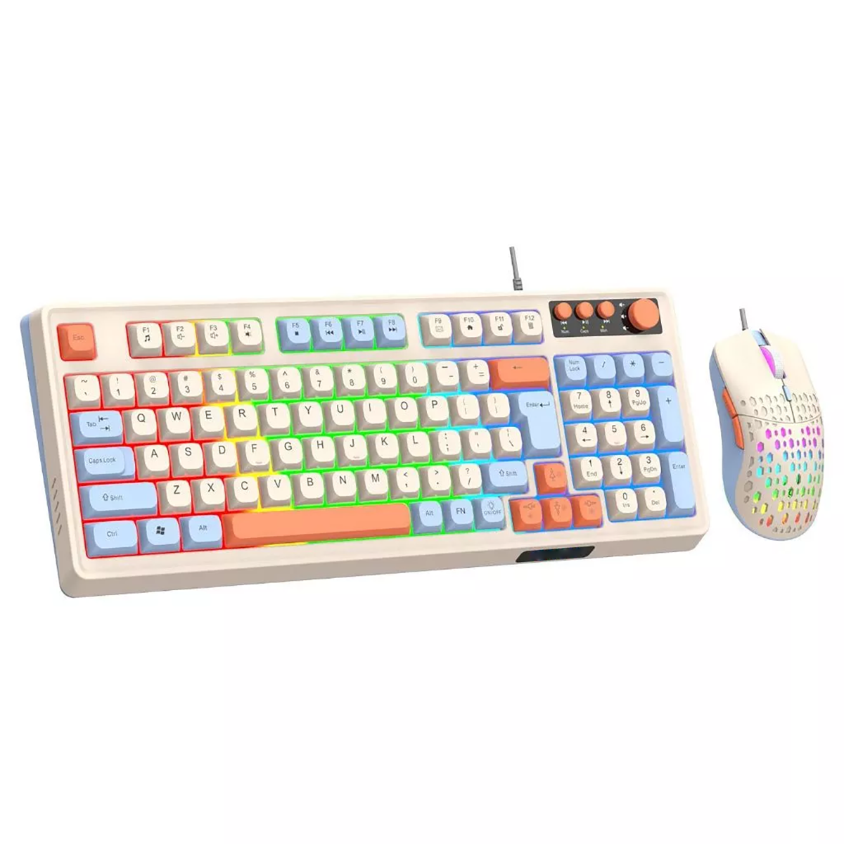 Kit Teclado e Mouse Gamer LED Lehmox LEY-2274