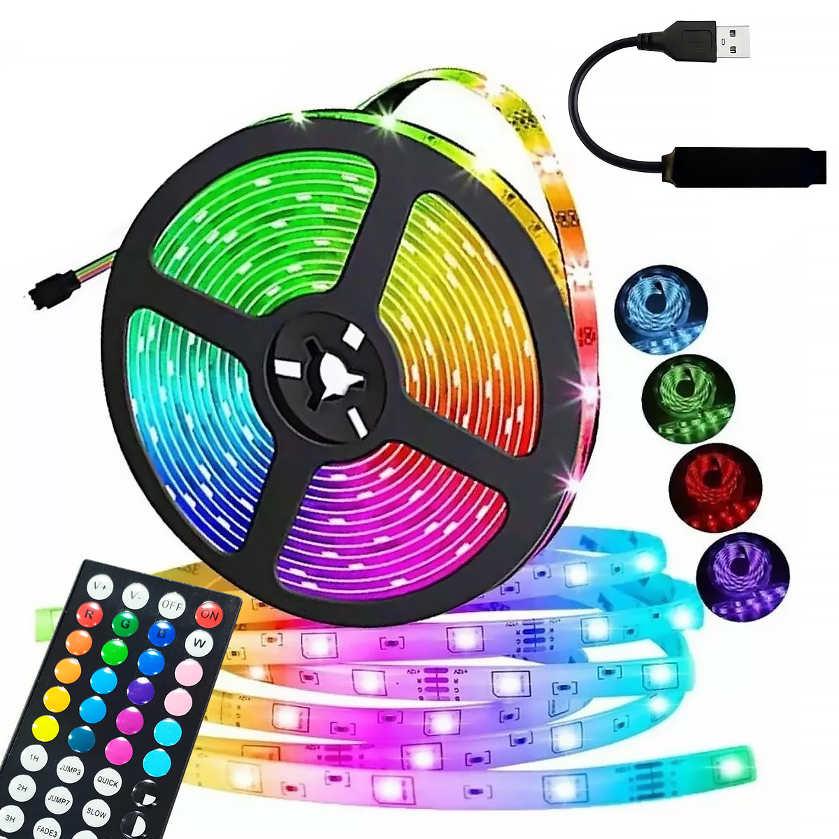 Fita de LED 3 metros Ritmo Musical Eletromex EL-8001