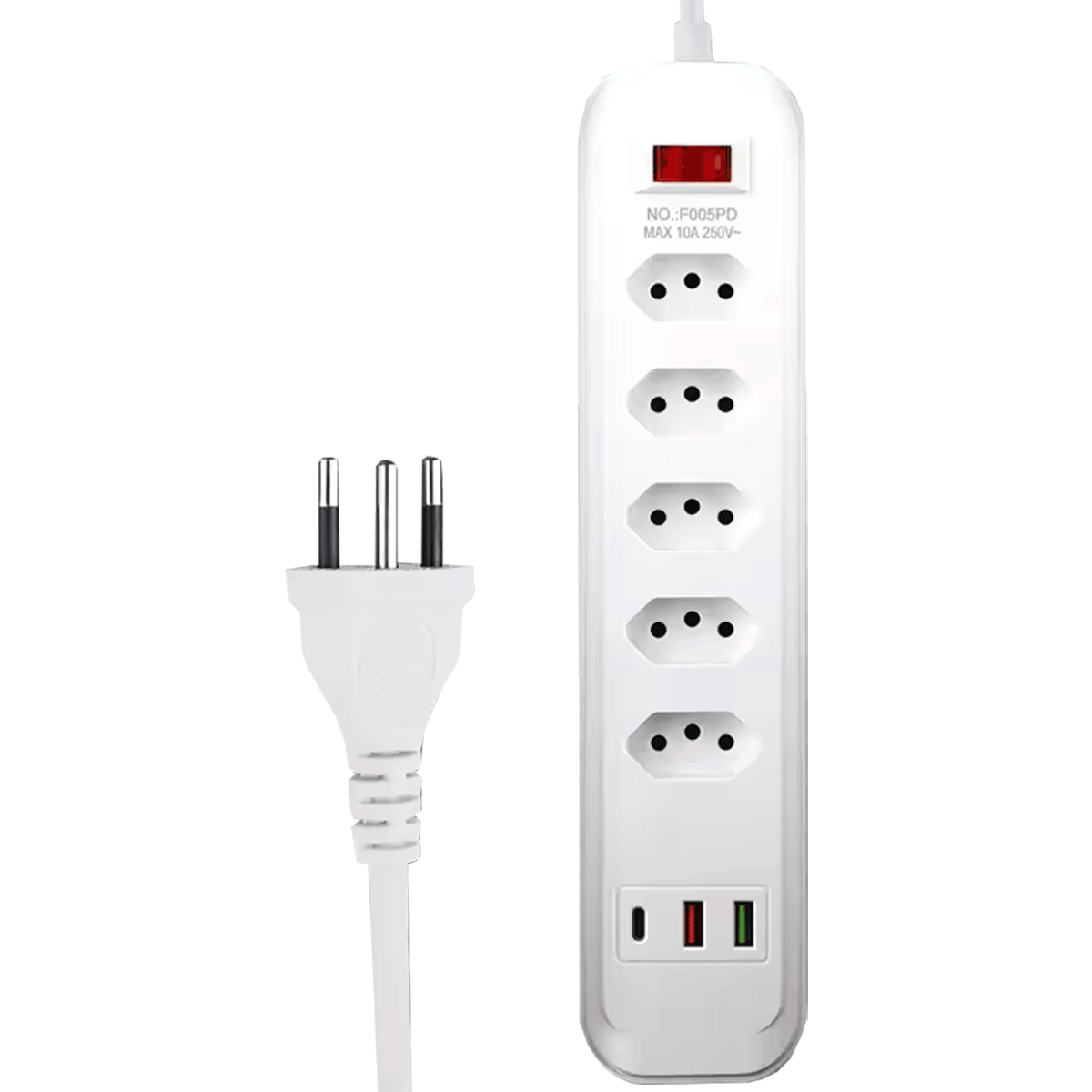 Extensão Tomada 2m 5T 2U 1C Altomex AL-7605-2M