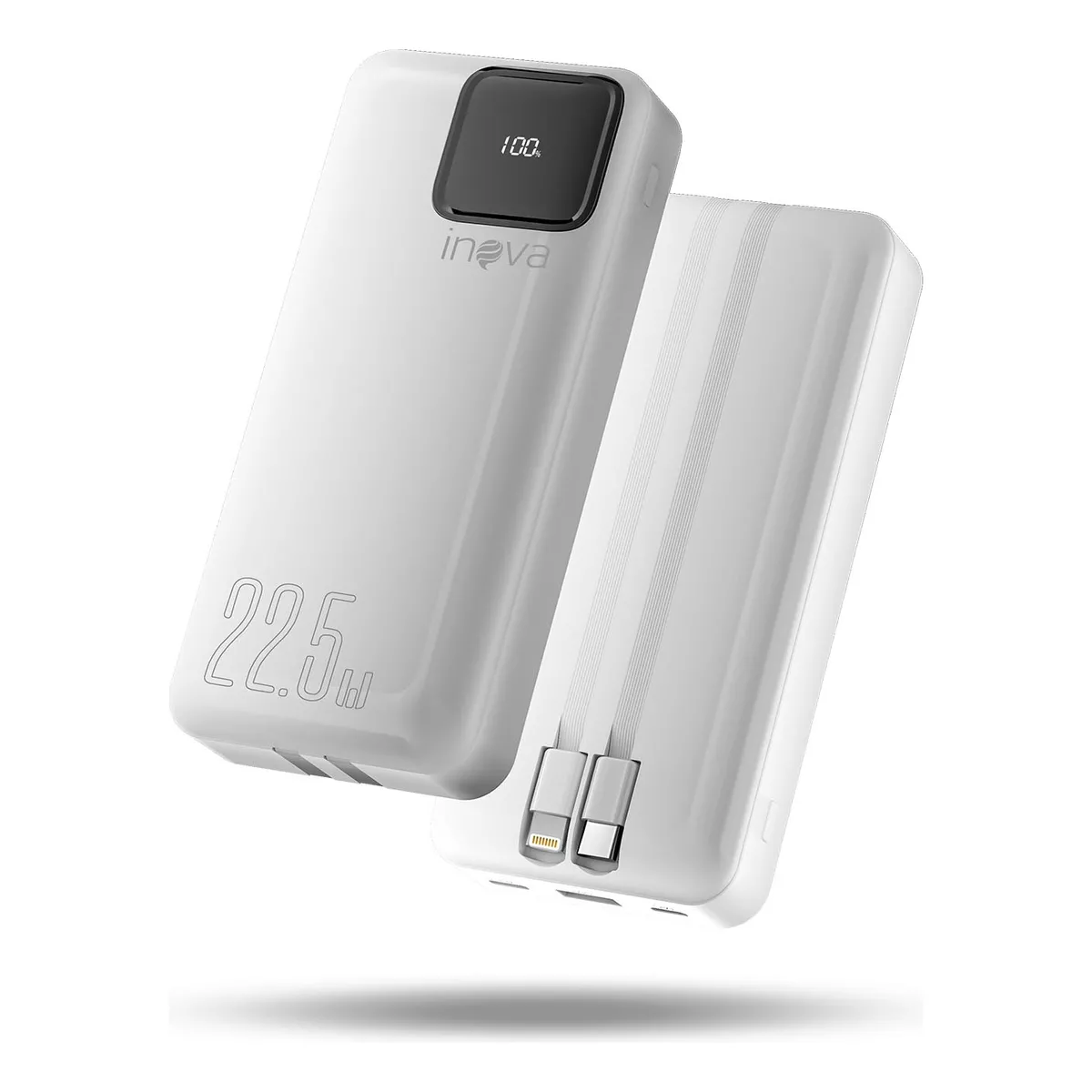 Power Bank 20000 mAh 22.5W com Cabo Inova MD-12412