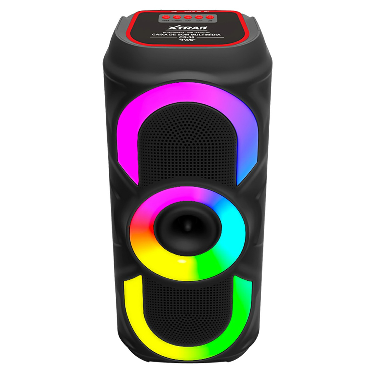 Caixa de Som Bluetooth LED Xtrad CS-30