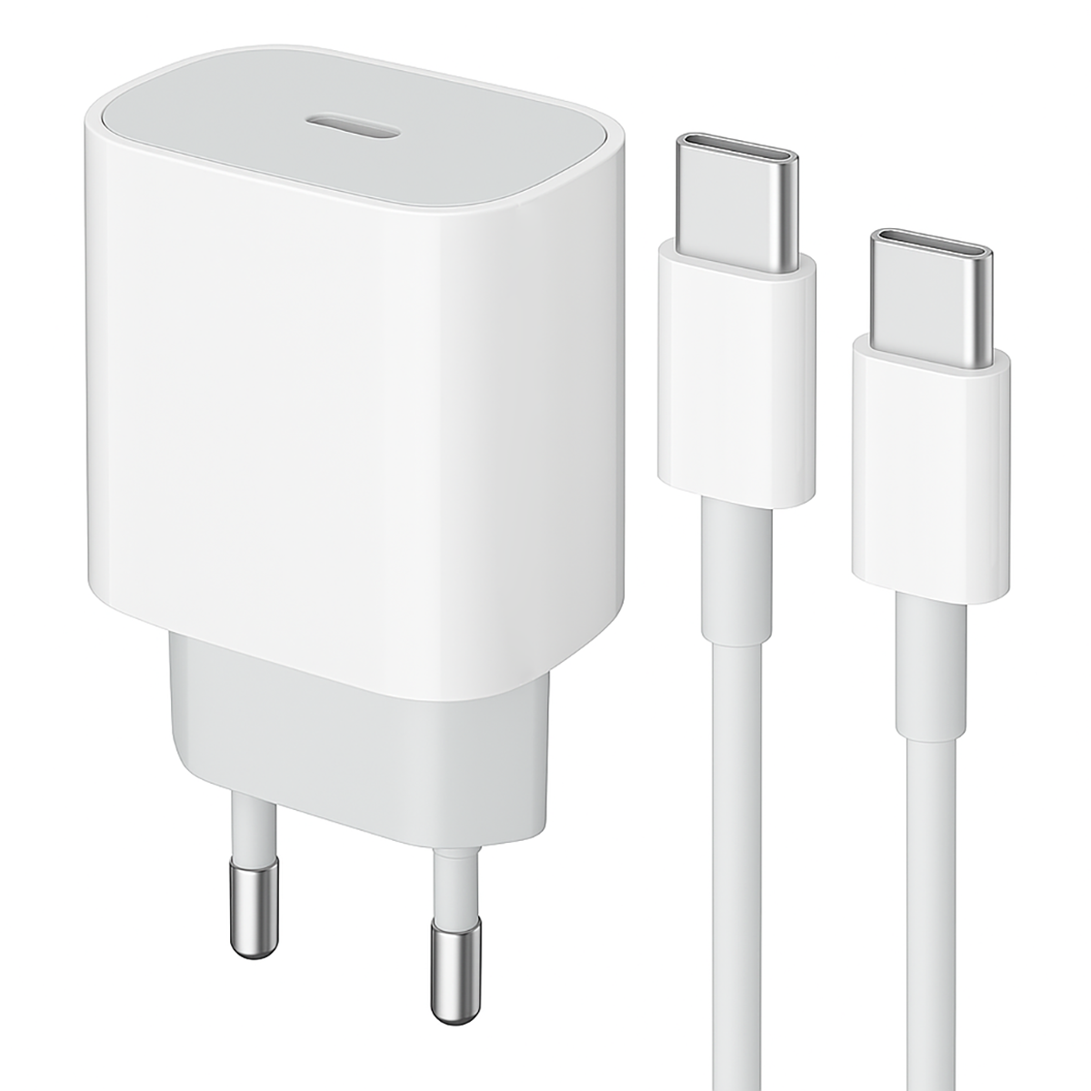 Fonte 20W 1 Saída Tipo C + Cabo Tipo C para Tipo C Inova CAR-0094-C